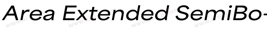 Area Extended SemiBo字体转换